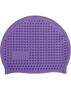 Шапочка для плавания силиконовая массажная Big Взрослая фиолетовый Sportex