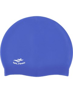Шапочка для плавания силиконовая E41567 взрослая синий Sportex