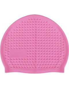 Шапочка для плавания силиконовая массажная Big Взрослая розовый Sportex