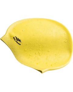 Шапочка для плавания силиконовая взрослая желтый Sportex