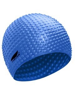Шапочка для плавания силиконовая Bubble Cap синий Sportex