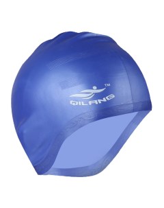 Шапочка для плавания силиконовая анатомическая синий Sportex