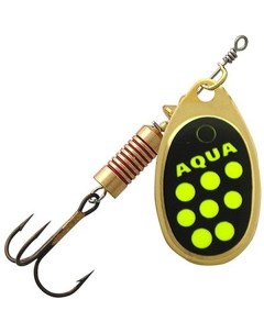 Блесна для рыбалки AGLIA 4 A0 21 золото черный желтый 1 1 1 штука в Aqua
