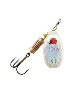 Блесна для рыбалки AGLIA 4 A0 23 серебро красный черный 1 1 1 штука Aqua