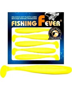 Мягкая силиконовая приманка риппер FishingFever SLIM 2 5 055 желтый 10 Aqua