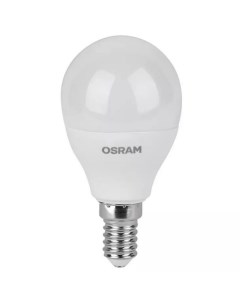 Лампа светодиодная LED Value P E14 800лм 10Вт замена 75Вт 3000К теплый белый свет 40 Osram