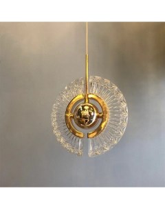 Светильник подвесной светодиодный прозрачный 10Вт Phoenix золотой Blesslight
