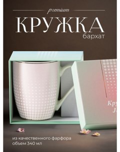 Кружка для чая и кофе в подарочной упаковке Бархат 3 340 мл Jewel