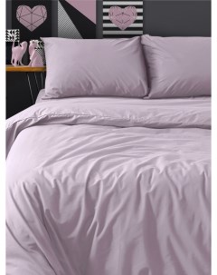 Постельное белье из поплина 2 0 спальное наволочки 50х70 см розовый кварц Uniqcute