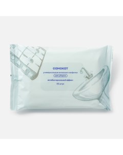 Салфетки влажные универсальные для уборки с антибактериальным эффектом 30 шт Самокат