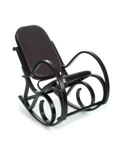 Кресло качалка mod AX3002 2 wenge 9 eco leather dark brown Tetchair