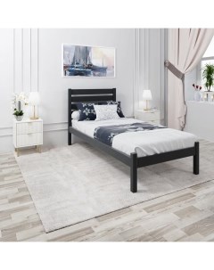 Кровать без матраса Классика 90х200 90х200 серый Solarius