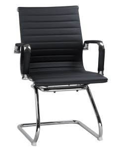 Офисное кресло для посетителей DOBRIN CODY черное Лого-м