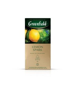 Чай Lemon Spark черный 1 5г 25пак Greenfield