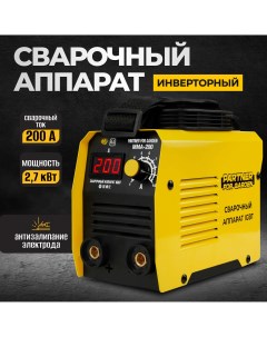 Сварочный инверторный аппарат MMA 200 200 А 140 250 В 4 мм электрод Partner for garden