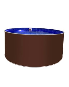 Круглый бассейн ТМ817 30011Г 3х1 25 м темный шоколад чаша голубая 0 4 0 4 мм Laguna