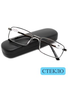 Готовые очки 109 со стеклянной линзой 3 25 c футляром цвет серый РЦ 62 64 Fedrov