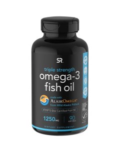 Омега 3 Рыбий жир Omega 3 бад для взрослых комплекс 90 капсул Sports research