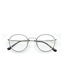 Готовые очки в круглой оправе унисекс серебристые 5 Хорошие очки!