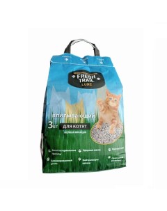 Наполнитель для кошачьего туалета LUXE для котят минеральный 3 кг Fresh trail