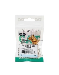 Лакомство для кошек Подушечки из филе трески 25 г Kioko
