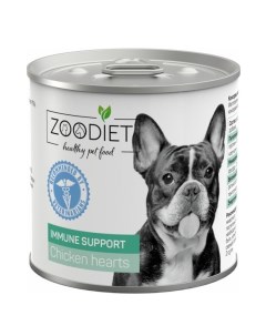 Консервы для собак Immune Support С куриными сердечками 240 г Zoodiet