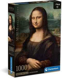 Пазл Леонардо Мона Лиза 39708 1000 деталей Clementoni