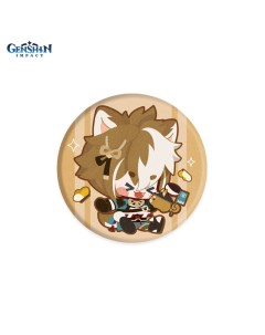Значок GEN152 Chibi Character Cloth Badge Canine Warrior Gorou 5 8 см Genshin impact