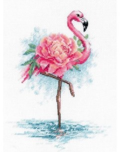 Набор для вышивания Цветущий фламинго Риолис