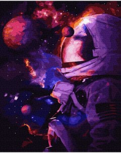 Картина по номерам 40х50 на подрамнике В космосе Вангогвомне