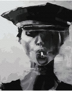 Картина по номерам 40х50 на подрамнике Девушка с сигаретой Вангогвомне