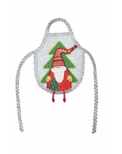 Набор для вышивания Дед Мороз красный нос Фартук Матренин посад