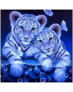 Алмазная мозаика Тигры 200591133 без подрамника 30х40 см Nobrand