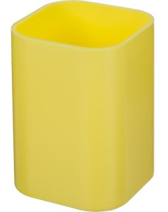 Подставка стакан для канцелярских принадл ей желтый Attache selection