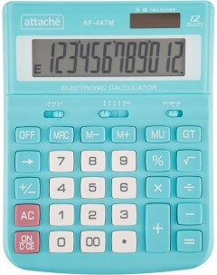 Калькулятор настольный полноразм af 447m 12р дв пит мятн 198x153x42 Attache