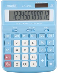 Калькулятор настольный полноразм af 447bl 12р дв пит гол 198x153x42 Attache