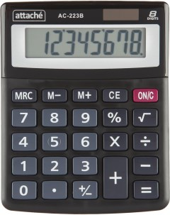 Калькулятор настольный комп aс 223b 8р дв пит черн 134x107x34 Attache