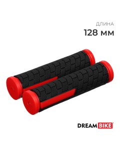 Грипсы 128 мм цвет черный красный Dream bike