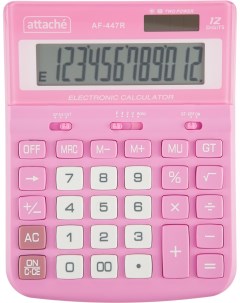 Калькулятор настольный полноразм af 447r 12р дв пит роз 198x153x42 Attache