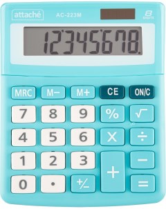 Калькулятор настольный комп aс 223m 8р дв пит мятный 134x107x34 Attache