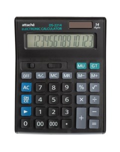 Калькулятор настольный полноразмерный economy 14 разр черный Attache