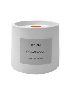 Свеча ароматическая Сандаловое дерево с деревянным фитилем в камне 120 0 Bykali