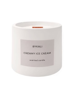 Свеча ароматическая Сливочное мороженое с деревянным фитилем в камне 120 0 Bykali