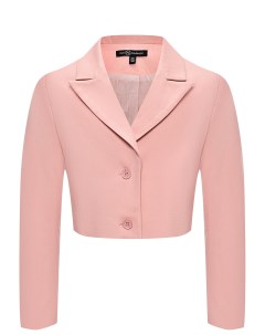 Пиджак однобортный укороченный розовый Dan maralex