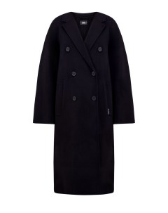Двубортное пальто кроя oversize из плотной шерстяной ткани Karl lagerfeld