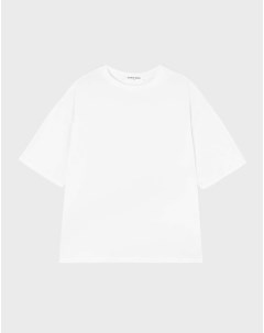 Белая базовая футболка superoversize из джерси Gloria jeans