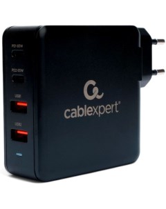 Зарядное устройство сетевое MP3A PC 49 100Вт GaN QC3 0 PD 2 USB 2 Type C черный коробка Cablexpert