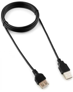 Кабель интерфейсный USB 2 0 удлинитель AM AF CC USB2 AMAF 6B N 1 8 м черный пакет Cablexpert