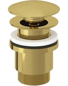 Донный клапан для раковины 10426N0 00 с переливом золотой матовый Kludi