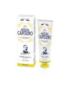 Паста зубная сицилийский лимон 1905 Pasta del Capitano 75мл Farmaceutici dottor ciccarelli s.p.a